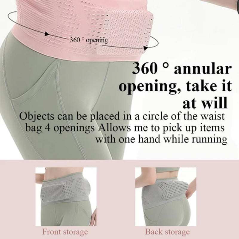 Multifunctional Knitted Breathable Hidden Waist Pocket