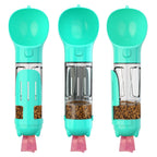 Portable 300ml Pet Water Bottle with Food Compartment & Bag