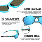 Outdoor-Sport-Sunglasses with glare-free polarized lens