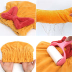 Super absorbent hair towel wrap