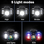 USB Rechargeable Waterproof LED Headlamp