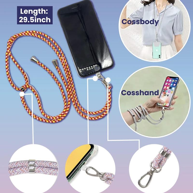 Universal detachable mobile phone nylon strap