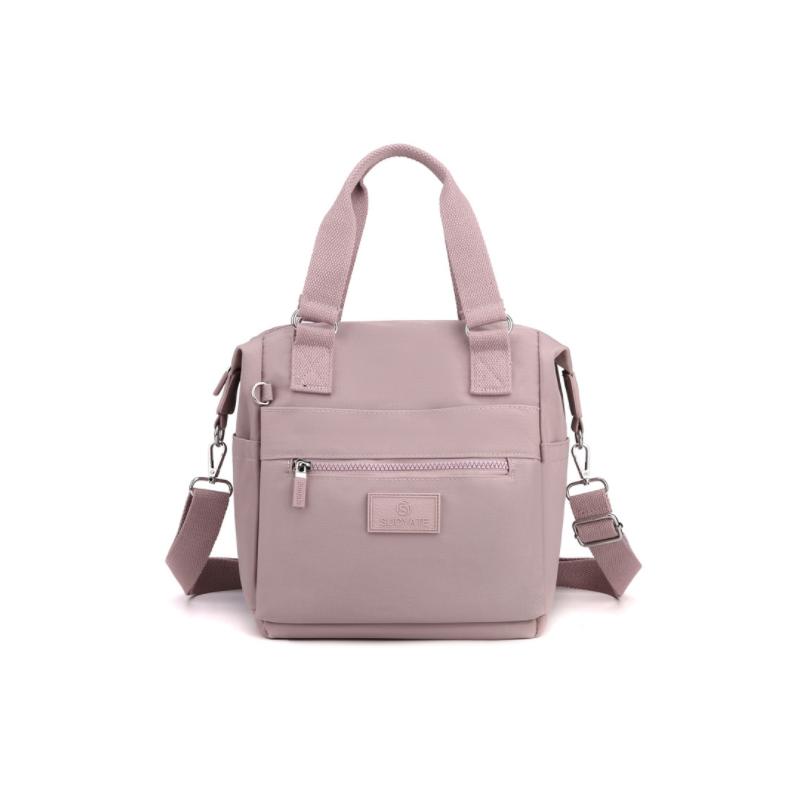 Waterproof Nylon Crossbody Bag with 7 Pockets and Adjustable Shoulder Strap