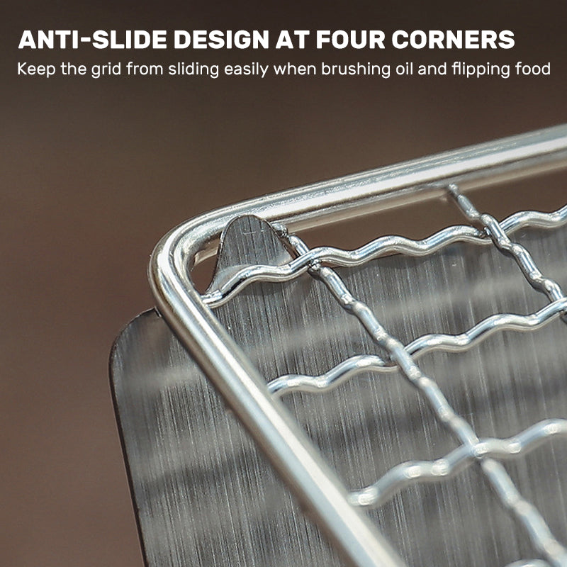 Stainless steel foldable grill