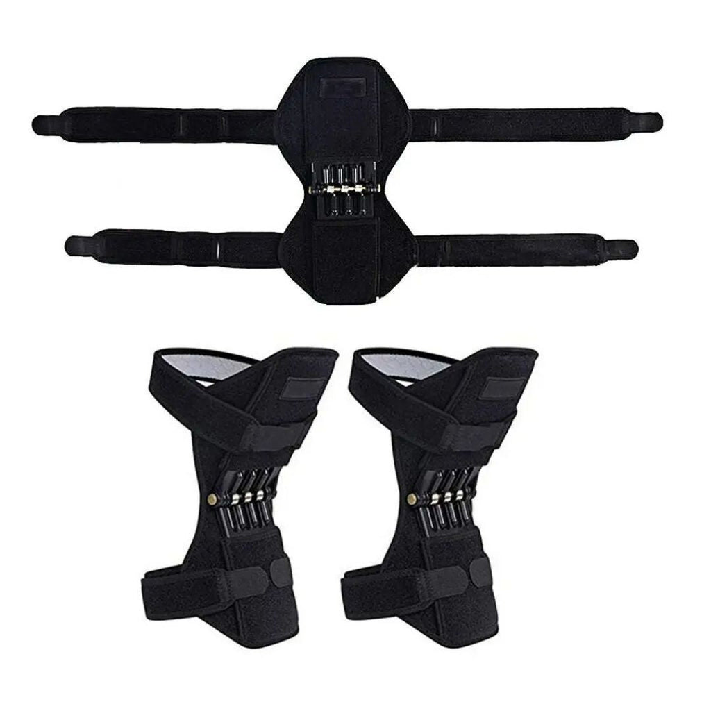 Hinged Knee Brace Stabilizers - Adjustable Knee Support for Pain Relief, Arthritis & Post-Surgery Recovery - Set of 2