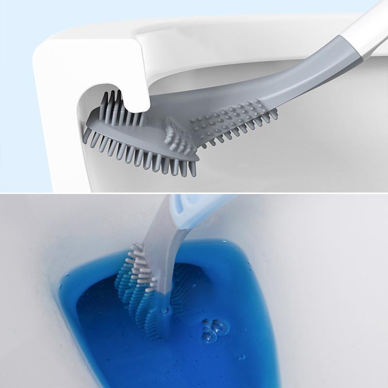 Long-handled toilet brush