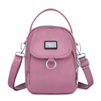 Women's Waterproof Nylon Shoulder Bag with Detachable Strap