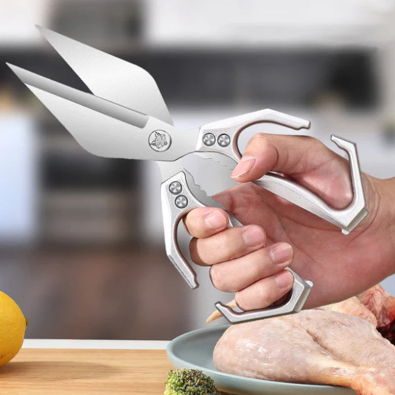 Multi-functional heavy-duty kitchen scissors