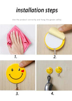 3 PCs Emoji Wall Hook Heavy Duty Self Adhesive Hook