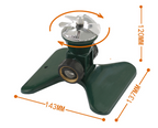 360-Degree Automatic Rotating Metal Lawn Sprinkler – Effective Garden Watering Spray Head