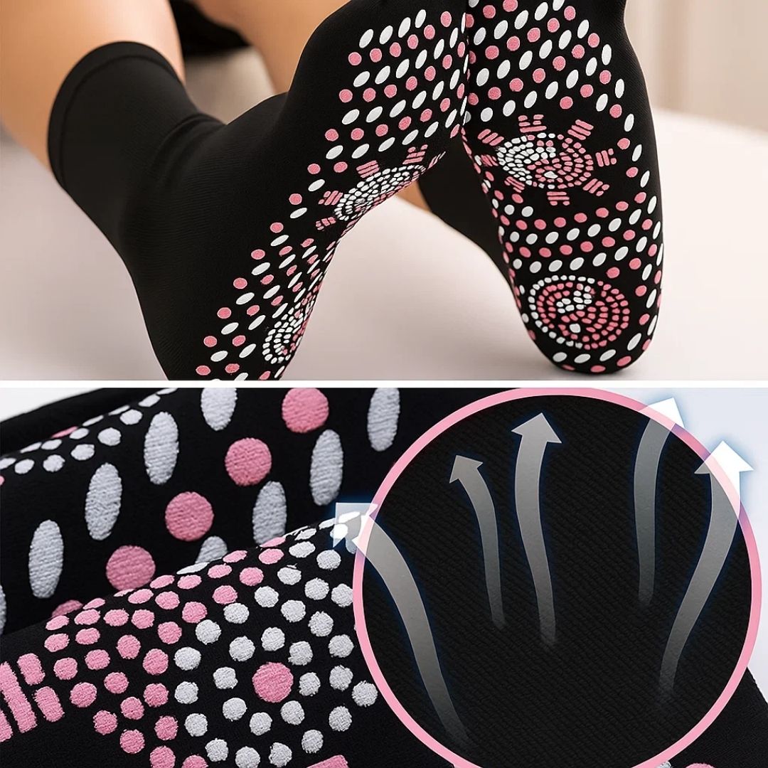 Heating Socks – Magnetic Therapy – Breathable Slimming Thermal Socks for Cold Feet Relief – Boosts Circulation & Comfort