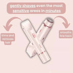 Dual Head Electric Shaver for Women with Trimmer