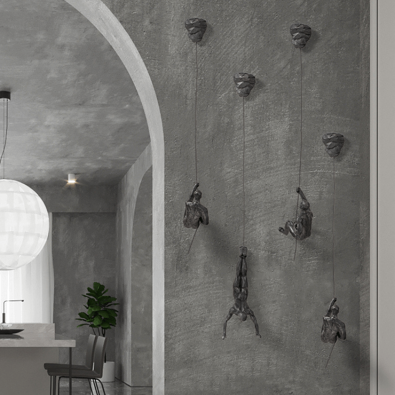 Climbing Man Wall Art Set of 3