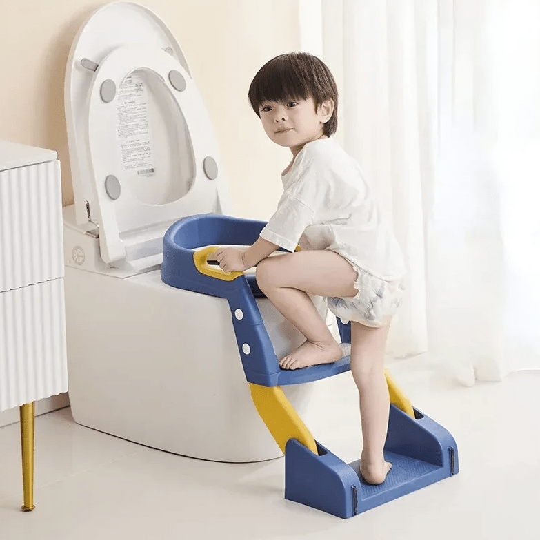 Ergonomic potty trainer for safe toilet fun