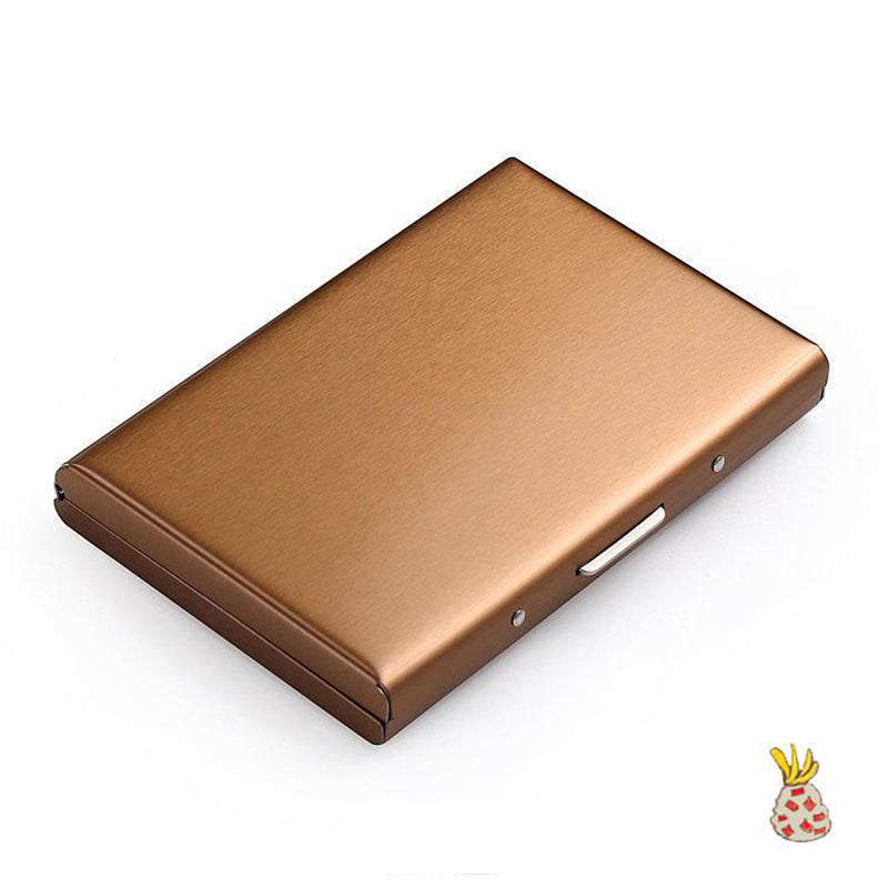 Ultral thin card case with theft and demagnetization protection