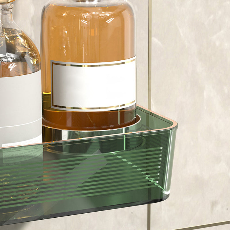Wall-mounted punch-free corner shelf