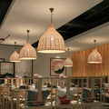 RusticGlow - Woven Rattan Pendant Light