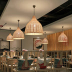 RusticGlow - Woven Rattan Pendant Light