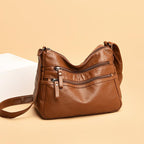 Solid Color Shoulder Bag for Women