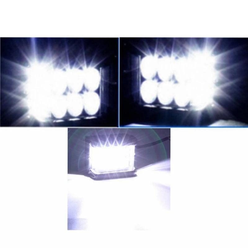 LED strobe spotlight with three sides for car