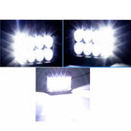 LED strobe spotlight with three sides for car