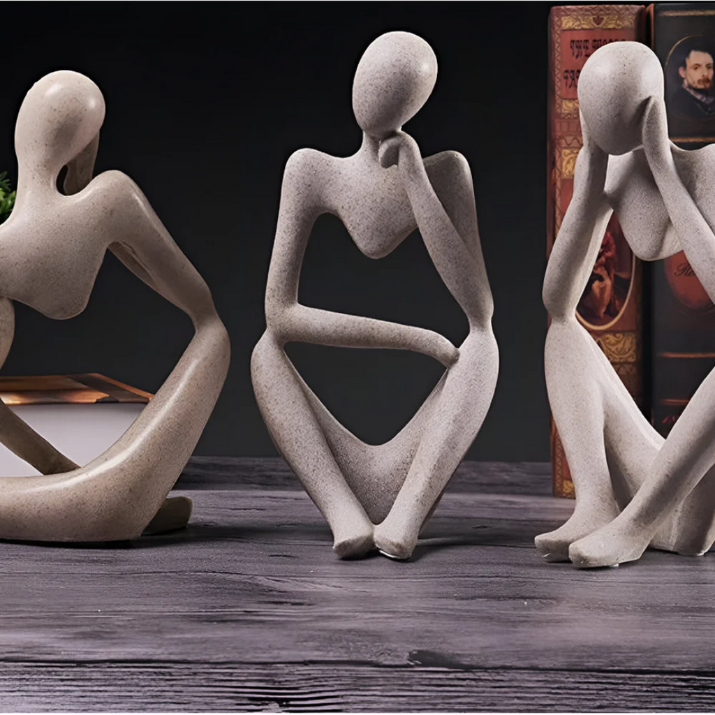 Abstract Thinking Human Figure
