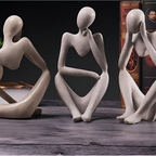 Abstract Thinking Human Figure