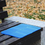 Foldable seating mat for outdoor use