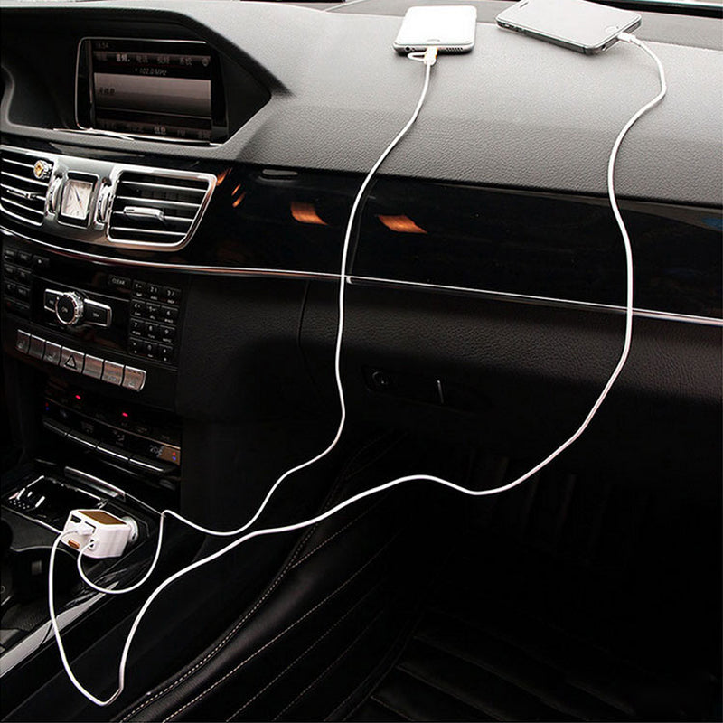 Ciaovie Car Charger Multi with Retractable Charging Cable