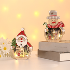 LED Christmas Wooden Ornaments Lighting