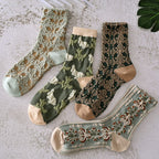 Women's Floral Cotton Socks (10 Pairs)