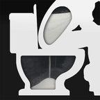 Toilet shape hourglass