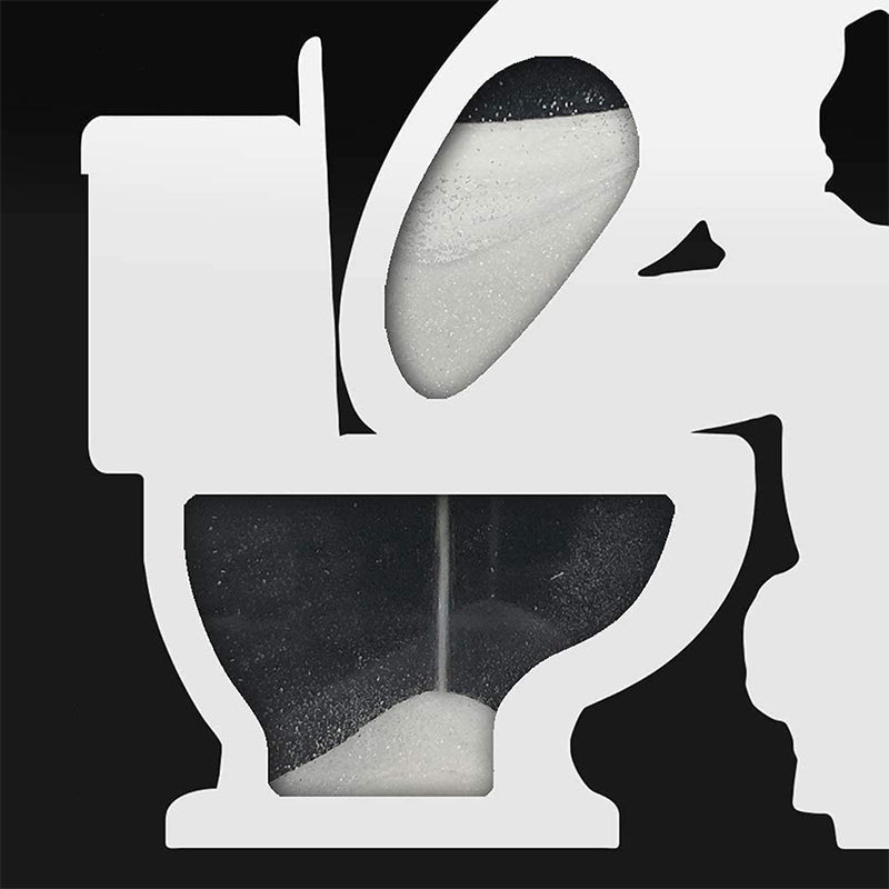 Toilet shape hourglass