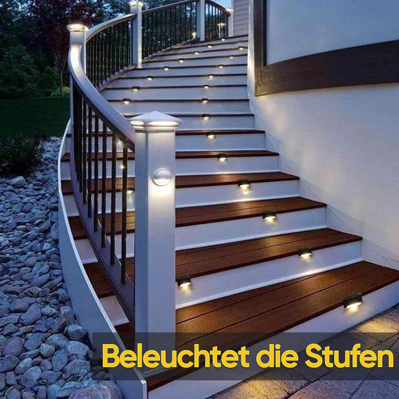 Solar outdoor step lights (4 pcs)