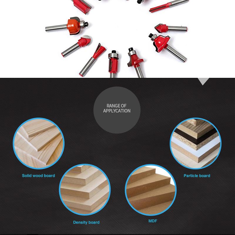 Shank Woodworking Tools Set