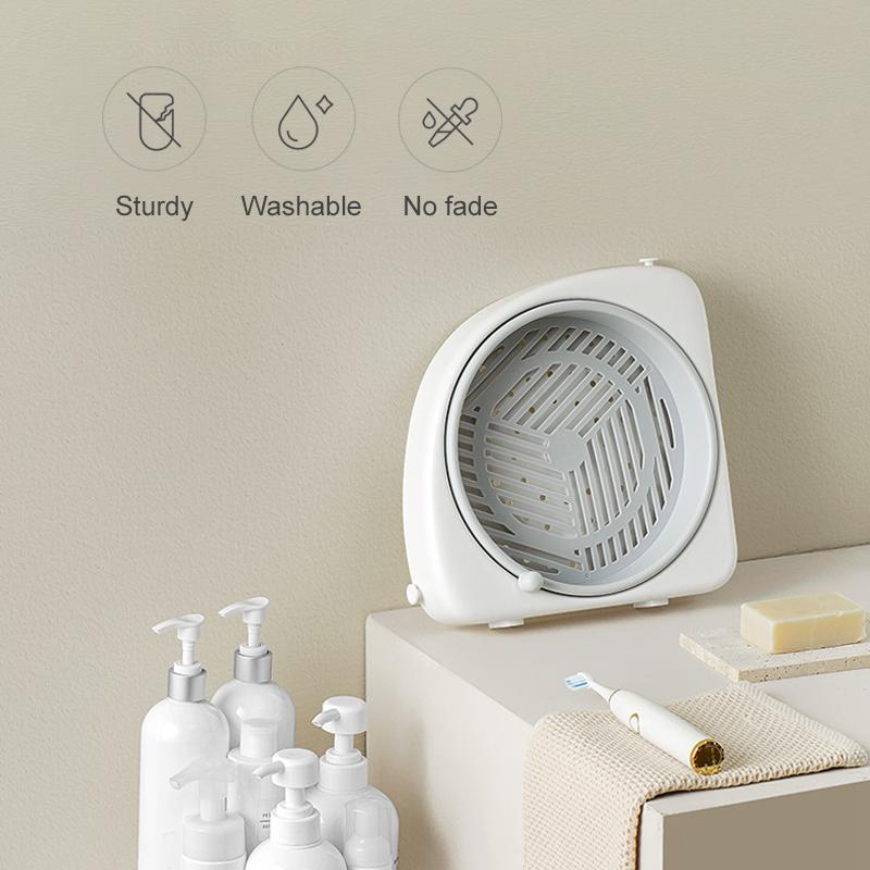 Bathroom Corner Rotating Shelf