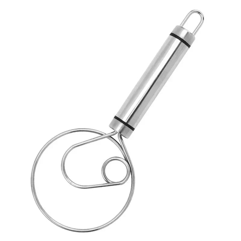 Robust Stainless Steel Danish Dough Whisk – Durable, Ergonomic Design for Versatile Baking & Cooking