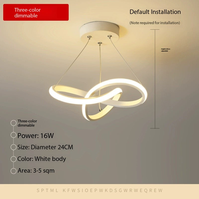 Creative Minimalist LED Mini Pendant Light for Balconies & Aisles (2 Sizes, Dimmable)