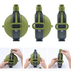 Foldable Silicone Water Bottle with Compass