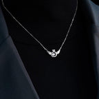 Angel Wing Rhinestone Necklace