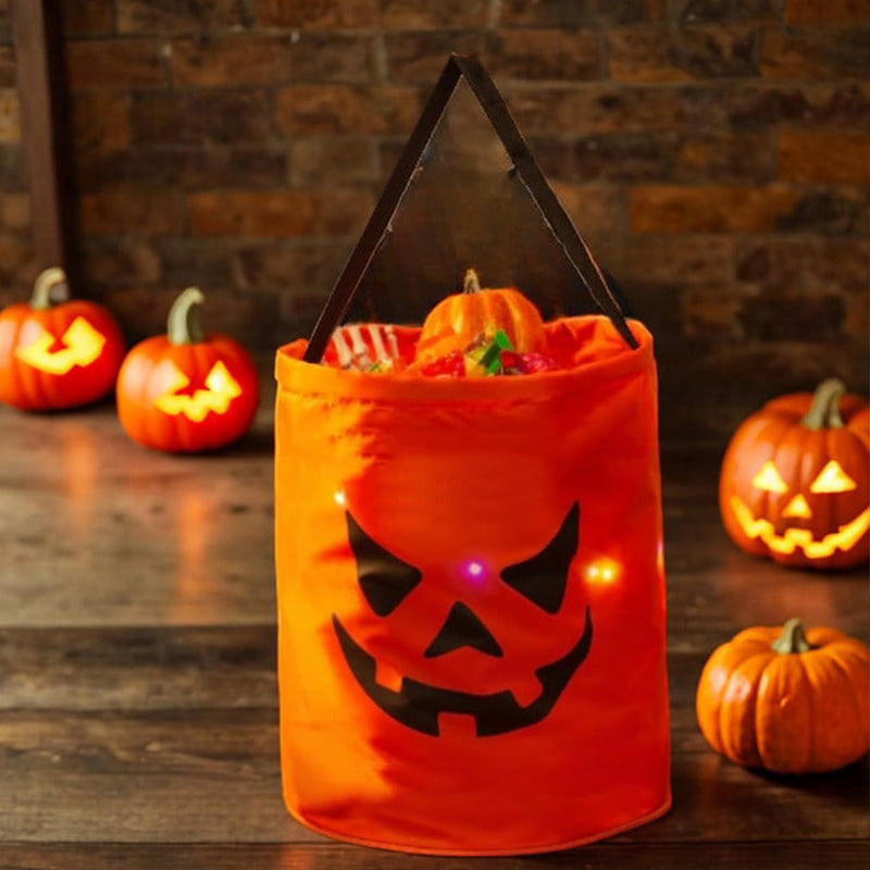 Personalized glowing pumpkin bag