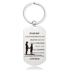 Mother's Day Engraving Metal Keychain with Box