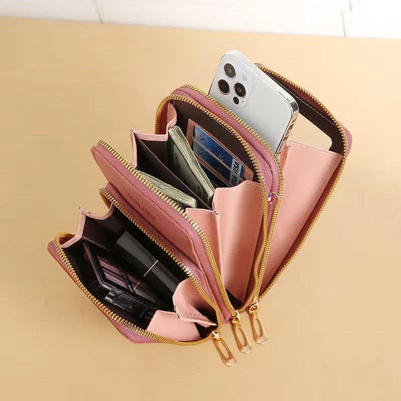 Leather Crossbody Phone Bag | Over-the-Shoulder Phone Bag