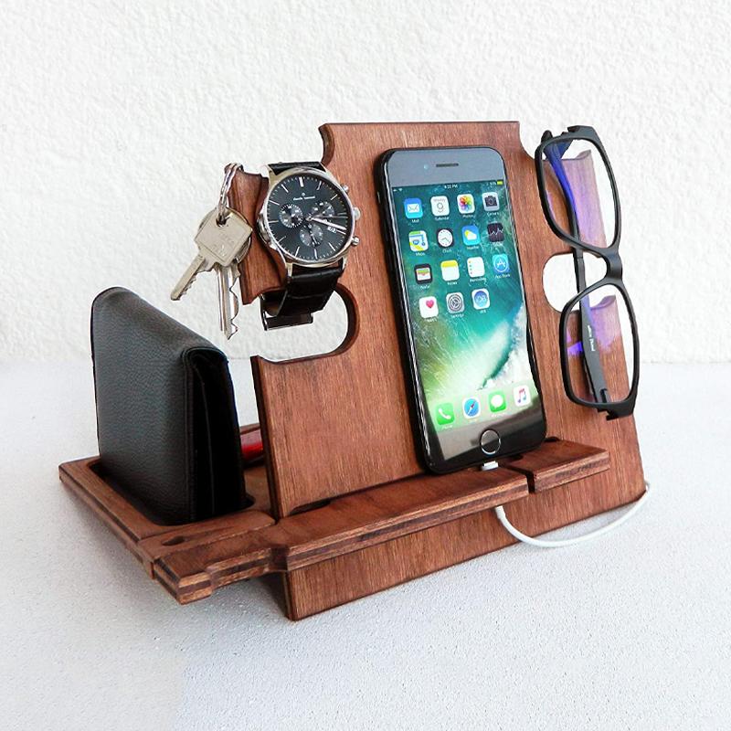 Wood Desktop Storage Container