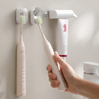 Wall-mounted toothbrush holder with cover
