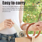 Portable semiconductor ice cooling fan