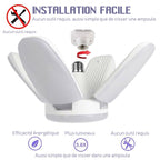 Foldable deformable universal garage lamp