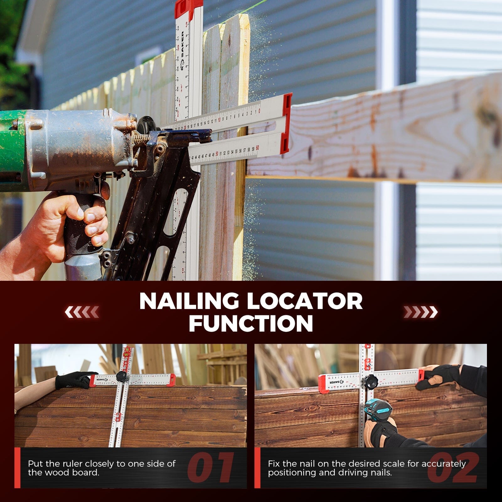 4 in 1 drilling position gauge