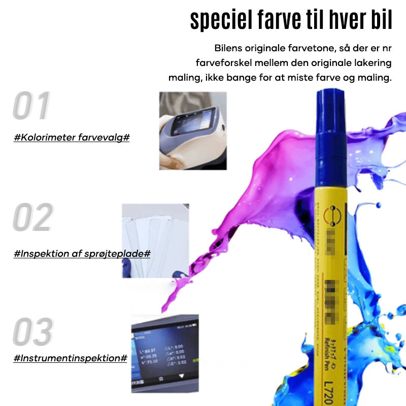 Touch-up pen for car paint repair