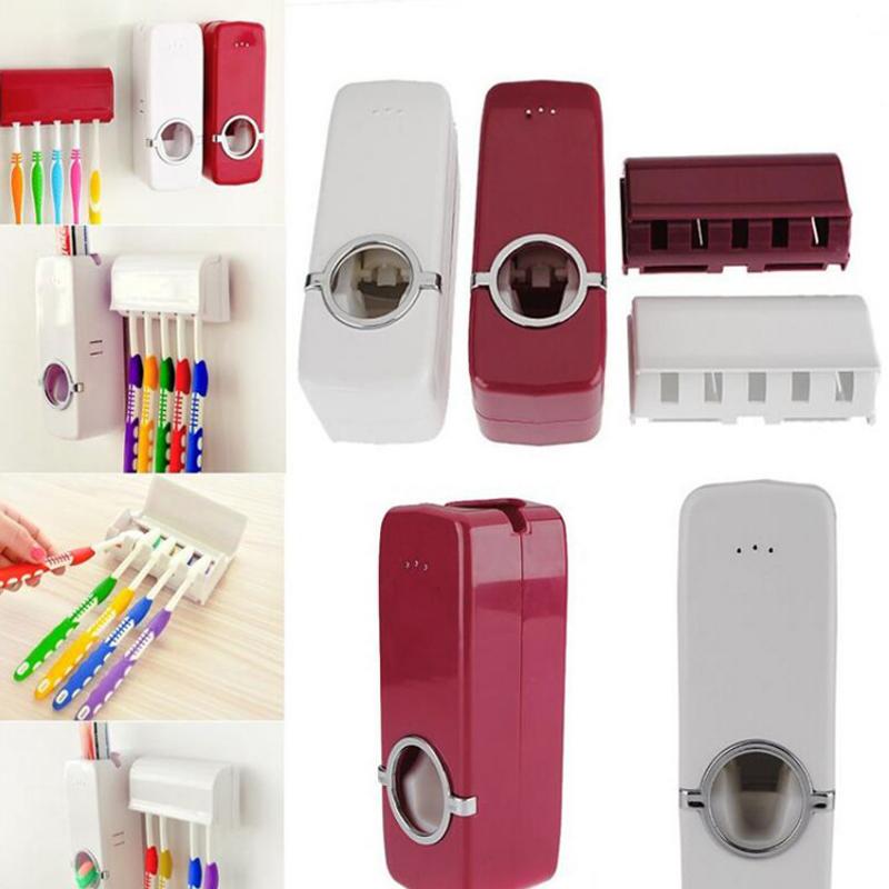 Wall-mounted toothbrush station